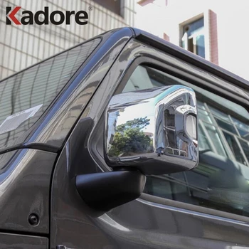 

For Jeep Wrangler SUV 2018 2019 ABS Chromed Side Door Rearview Mirror Cover Trims Car Exterior Accessories