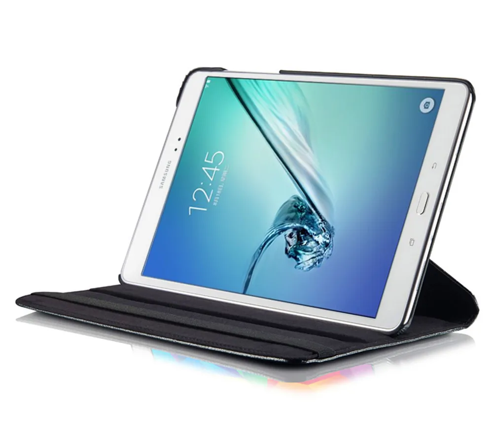 100 шт.) DHL чехол для samsung galaxy Tab S2 8,0 дюймов T710 T713 T715 T719 SM-T710 Tablet case 360 Вращающийся Кронштейн флип-чехол