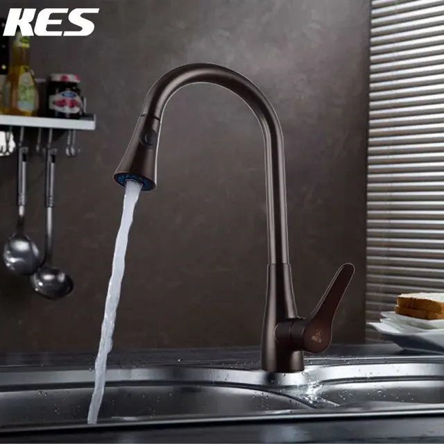 Special Price KES L6910 Solid Brass Single Lever High Arc Pull Down Kitchen Faucet with Retractable Pull Out Wand, Swivel Spout Special Price KES L6910 Solid Brass Single Lever High Arc Pull Down Kitchen Faucet with Retractable Pull Out Wand, Swivel Spout