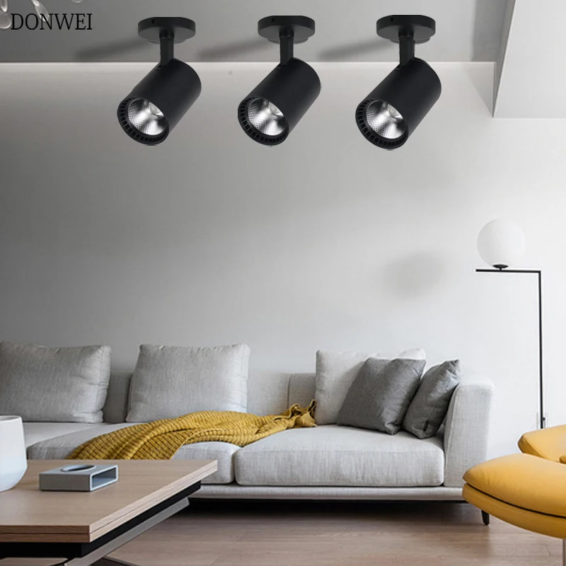 

10W/15W/20W/30W Surface Mounted LED Ceiling lamp Foldable and 360 Degree Rotatable Living Room Background Wall light AC85-265V