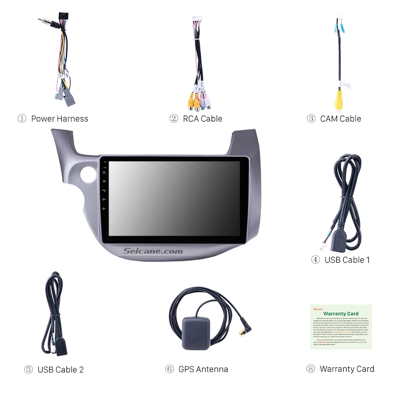 Top Seicane 10.1" 2din Android 8.1/7.1 HD Touchscreen Car Radio GPS Navigation FM Multimedia Player for 2007 2008-2013 Honda Fit 3 Top Seicane 10.1" 2din Android 8.1/7.1 HD Touchscreen Car Radio GPS Navigation FM Multimedia Player for 2007 2008-2013 Honda Fit 3