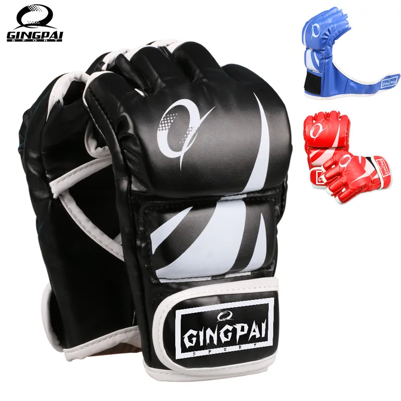 Gingpai Professional Half Finger Gloves Free Fight Karate Sandbag