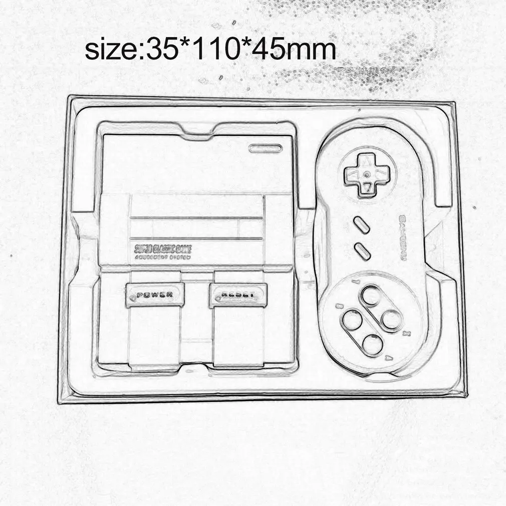 Классическая Мини-консоль, развлекательная система, совместимая с супер nintendo играми, ретро портативная мини-игровая консоль
