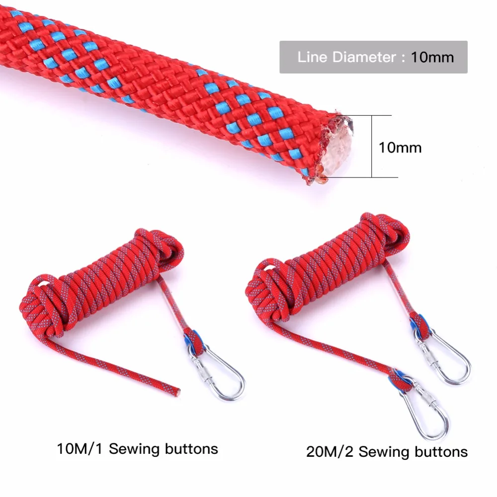 Паракорд веревка для скалолазания 20 м наружный рок ремешок диаметр 12 мм высокопрочный Безопасный шнур для кемпинга походные аксессуары для альпинизма
