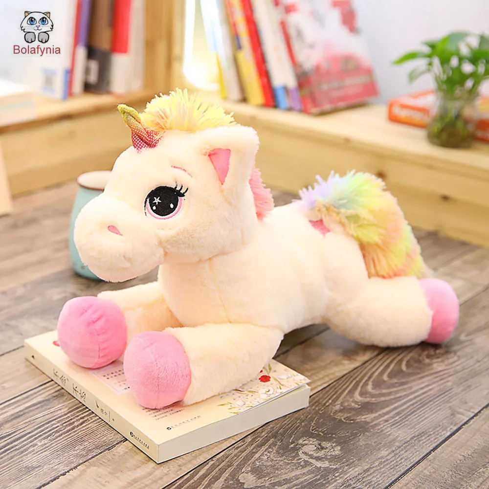 

Unicorn Rainbow Horse Children Plush Pillow Kids Stuffed Toy For Christmas Birthday Gift Animal Doll