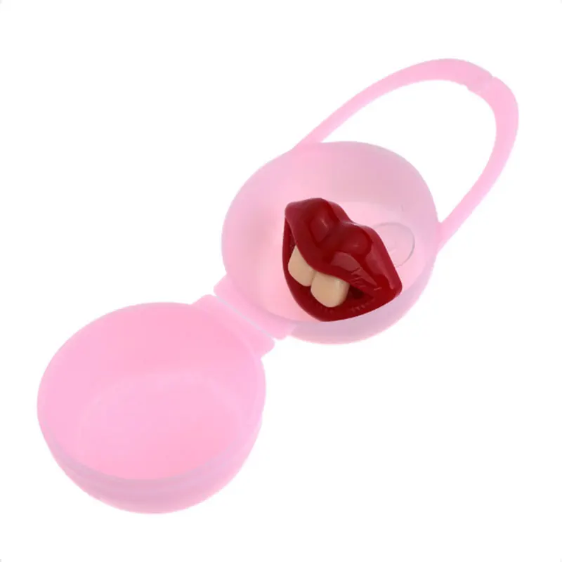 Детские Соска для младенцев держатель кольцо для соски коробка чехол для путешествий Подарок - Цвет: pink