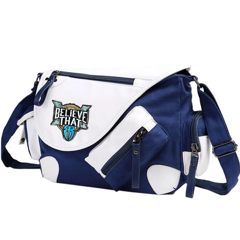 

Roman Reigns Unisex Casual High Quality Canvas Satchel Messenger Bag for Traveling Camping - Coffee