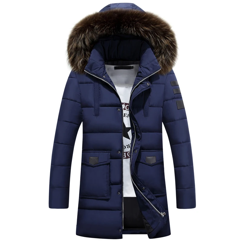 Buy New Fashion Male Coat Winter Jacket Men Fur Hooded