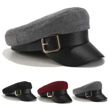 Шапка женская шапка мужская шляпа Кепки gorros mujer invierno женские классические Кепки военные кадет Кепка-тракер остроконечная шляпа Регулируемый Кепки
