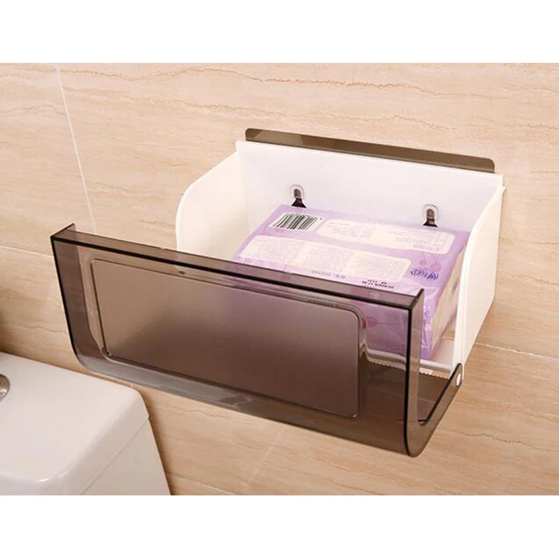 Высококачественная домашняя коробка для салфеток для туалета стойка для полотенец на присоске водонепроницаемый для туалетной бумаги лоток Бесплатный Дырокол держатель туалетного рулона SQ-5099