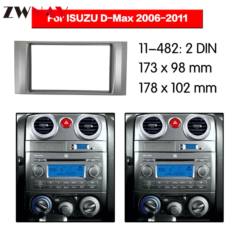 Автомобильный dvd-плеер рамка для 2006-2011 ISUZU D MAX 2DIN Авто AC черный LHD RHD Авто радио мультимедиа NAVI fascia