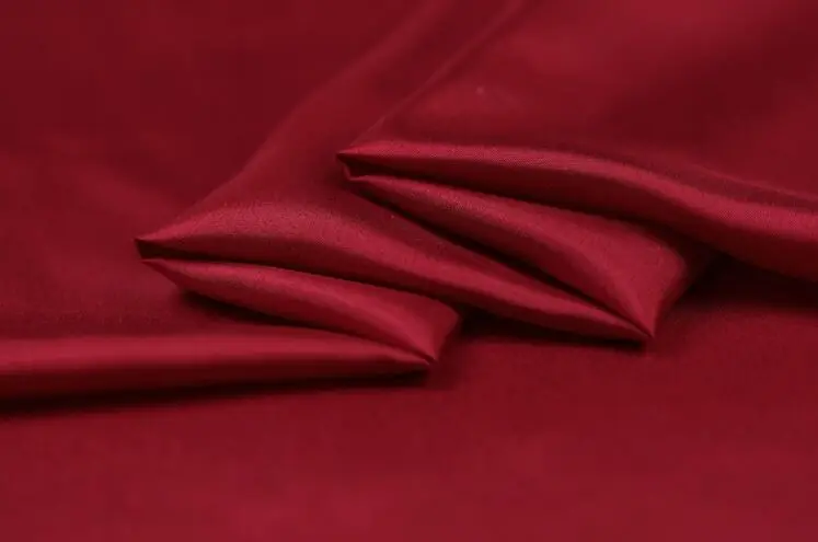Howmay Pure Silk Fabric Habotai 8m M 114cm 45 Dark Red Color 93 Habutai Dark Red 93