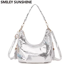 Silver Hobo Handbags And Get Free Shipping On Aliexpress Smiley Sunshine Hobo Messenger Bag Women S Shoulder Bags Womens Handbag 2018 Silver Small Crossbody Las Hand