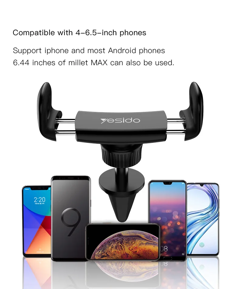 Yesido Universal Car Phone Holder Stand Car Air Vent(5)