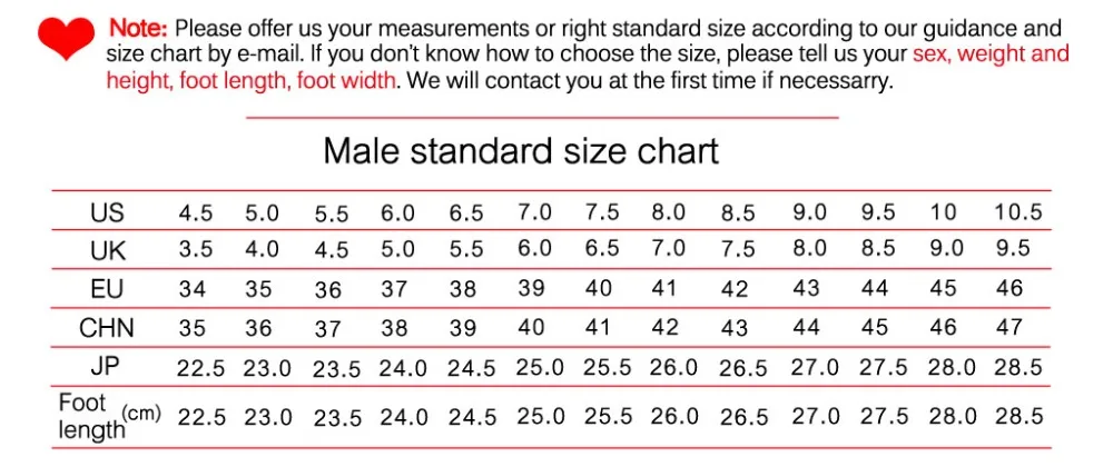 male shoes