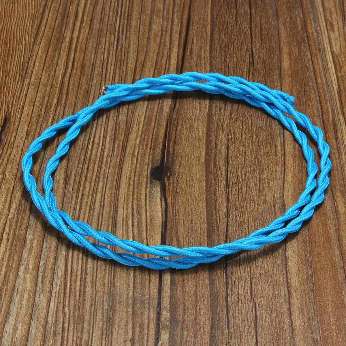 Горячая 1 м 2 ядра винтажный твист Электрический провод цветной плетеный провод тканевый кабель винтажная лампа шнур питания - Цвет: Navy blue