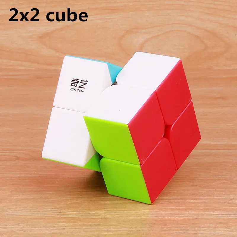 QIYI Профессиональный 3x3x3 5 7 см скоростной магический куб головоломка 2x2x2 наклейка