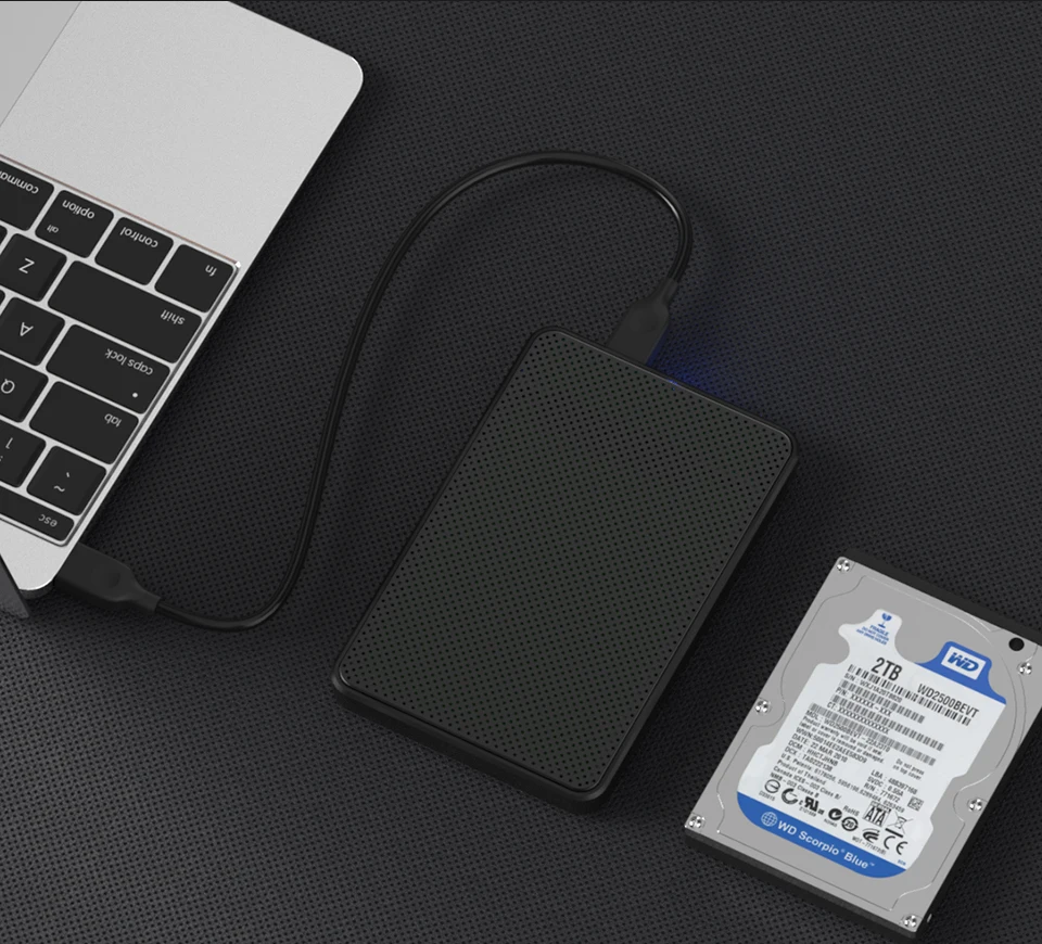 2," Корпус для внешнего жесткого диска USB 3,0 Micro B SATA HDD Box для жесткий диск Внешний корпус HDD корпус черного цвета 5 Гбит/с Plug and Play для ТВ ПК