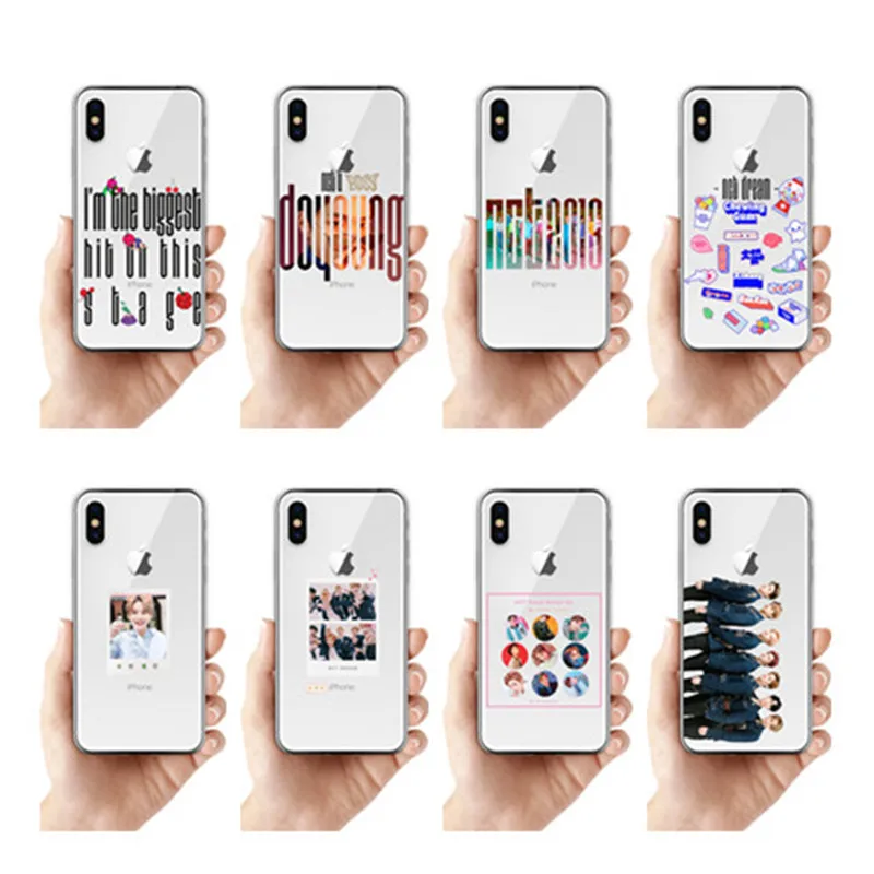 

NCT 127 Kpop grupo Menino Macio TPU Case capa Do Telefone Para o iphone X XR MAX 8 7 6 S PLUS 5 KPOP K.A.R.D MONSTA X 127 NCT