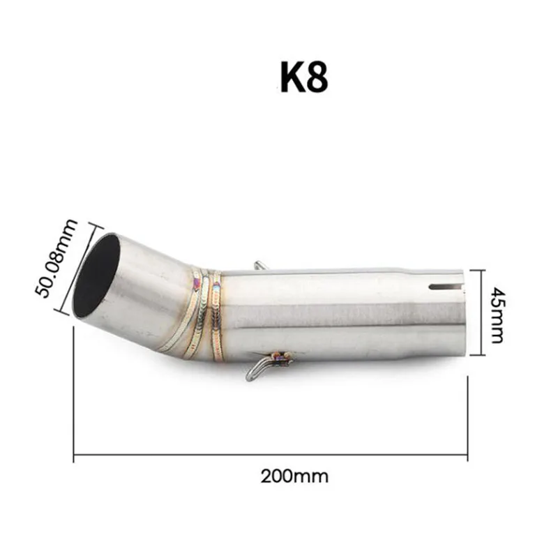 TKOSM K7 GSXR600 750 GSXR700 GSXR750 глушитель среднего звена заполнения Системы слипоны для Suzuki GSX R600 R700 R750 K6 K7 K8