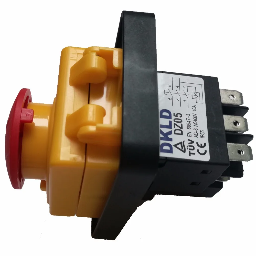 DKLD DZ05 7 контактов IP55 380VAC 10A водонепроницаемый вкл/выкл ...