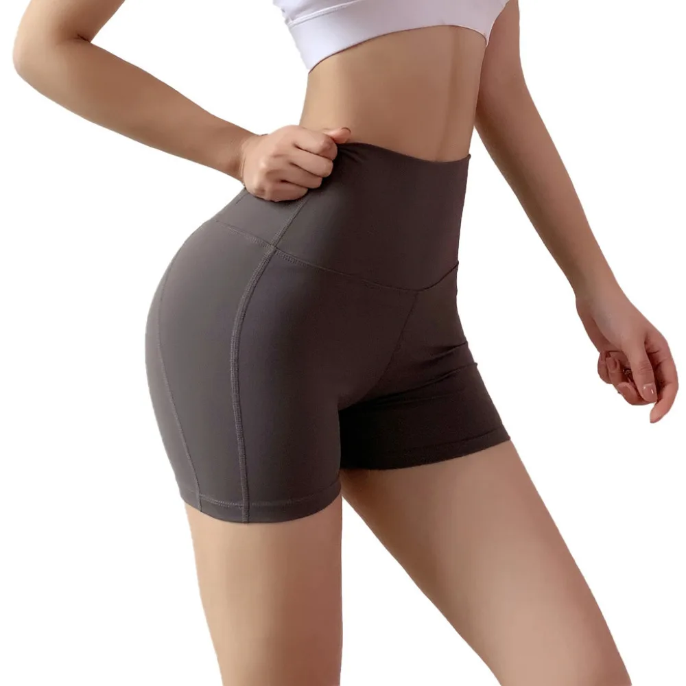 2019 women's breathable sexy yoga shorts slimming hips tight-fitting sports fitness running yoga shorts gym fitness ladies 40J1 (4)