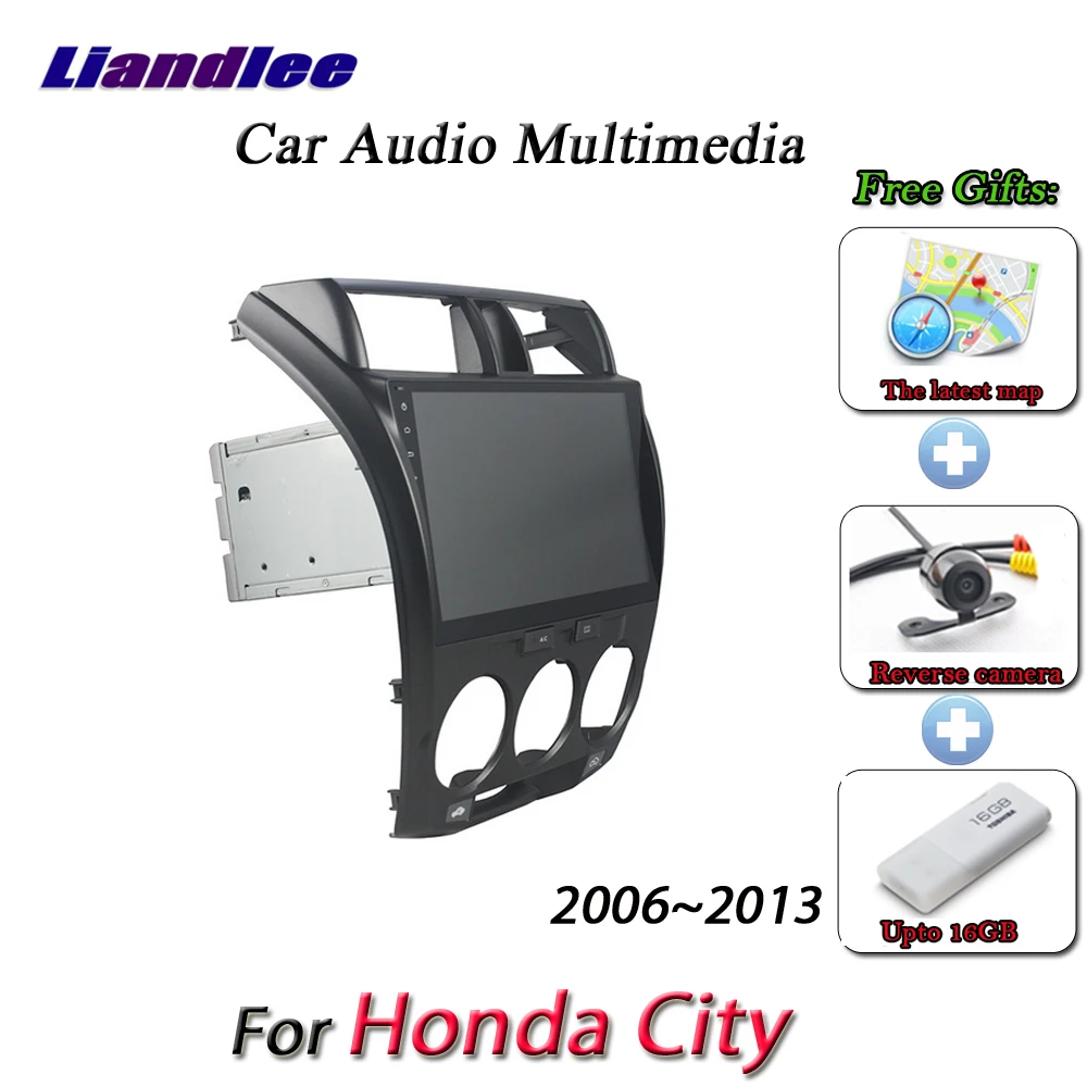 Excellent Liandlee Car Android System For Honda City 2013~2016 - Radio AUX Mirror link GPS Navi Navigation HD Stereo Multimedia No CD DVD 1