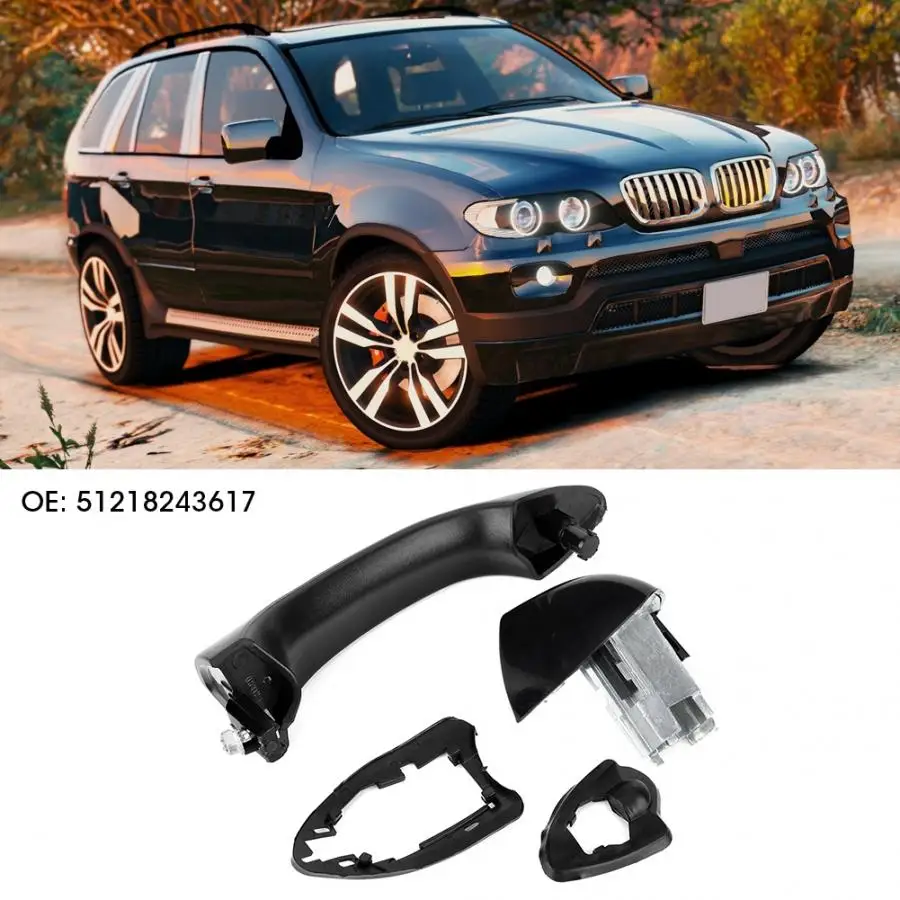 Задняя левая наружная дверная ручка подходит для E53 X5 2000-2006 51218243617 дверные ручки автомобиля