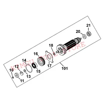 

ARMATURE 220-230V Rotor N342740 Replace For Dewalt DWE315K DWE315