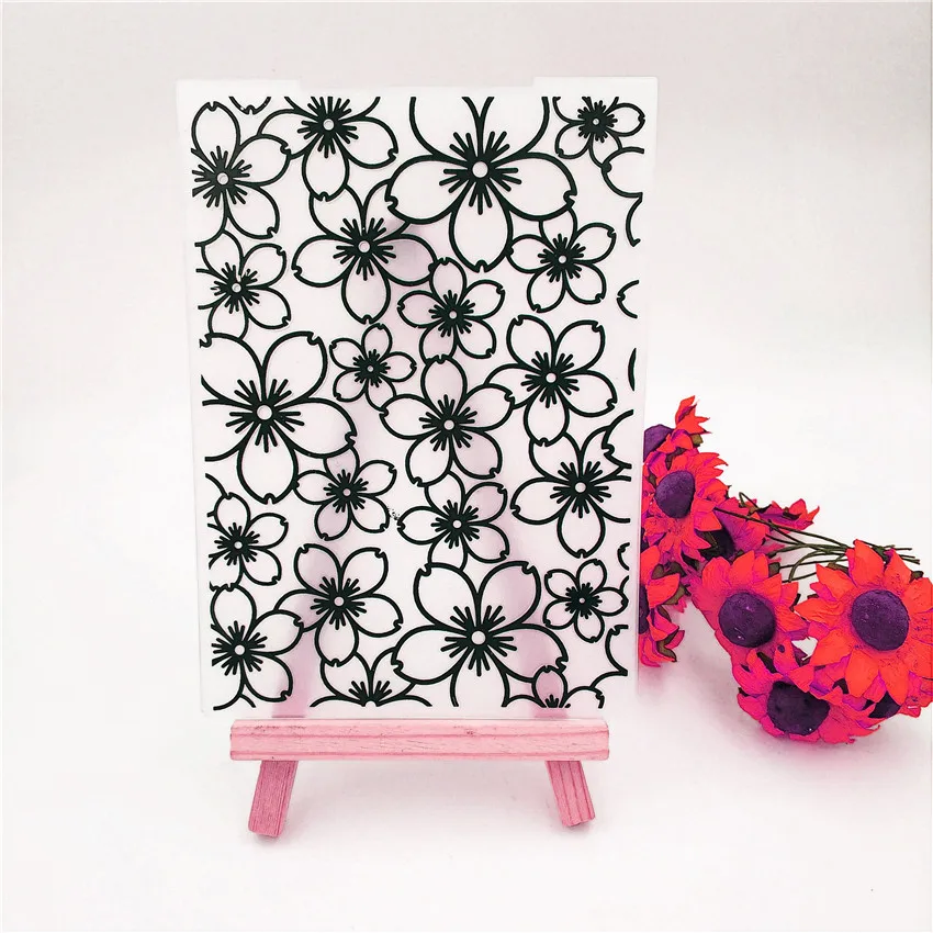 

Easter plastic Flower template craft card making paper card album wedding decoration scraping Embossing folders