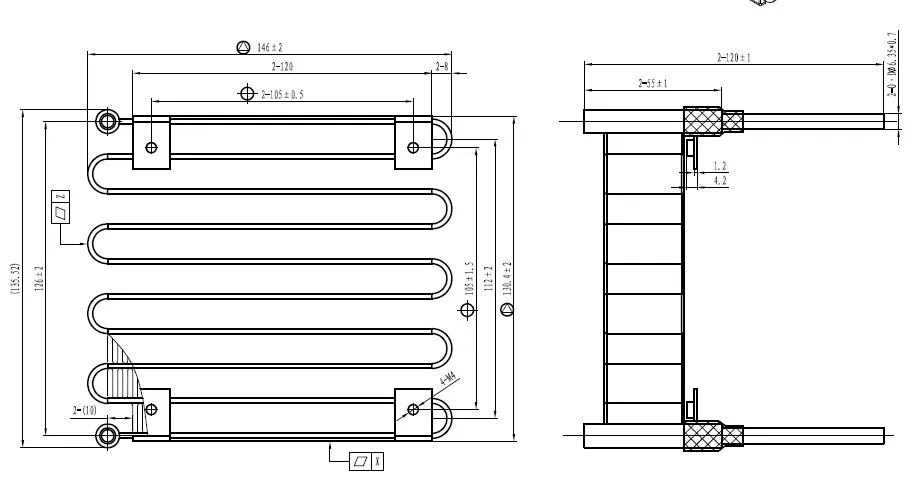 PURSWAVE WT1232S1F мини микроканальный конденсаторный испаритель теплообменника 600 Вт Номинальная емкость для мини-холодильное оборудование