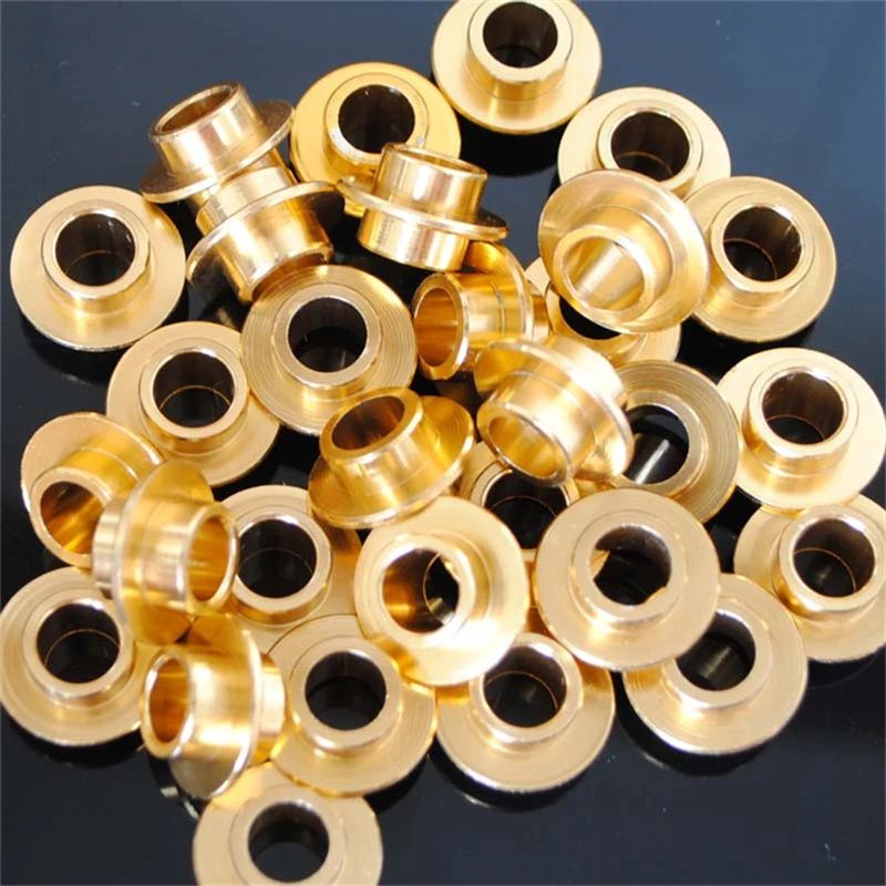 10 Pieces Silver / Golden Skating Bushing Spacer, 10mm Length, For Inline Roller Skates / Scooter / Skateboard Wheel Screw Nail