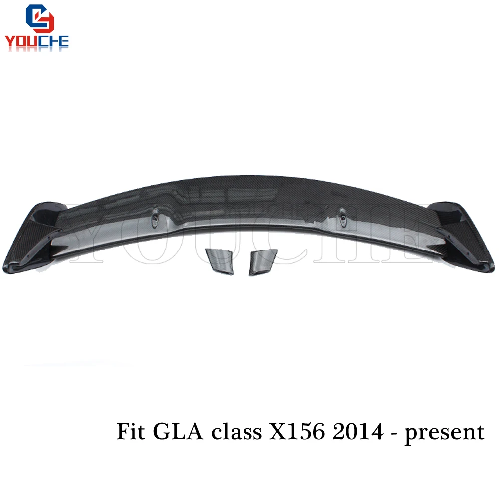 X156 GLA45 AMG Стиль карбоновый спойлер заднего бампера для Mercedes GLA класса 2014 + GLA200 GLA250 4