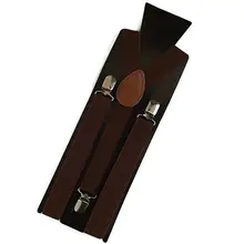 Новое поступление Мода для мужчин, для женщин, унисекс регулируемые тонкие Подтяжки брюки подвесной зажим на маскарадном платье