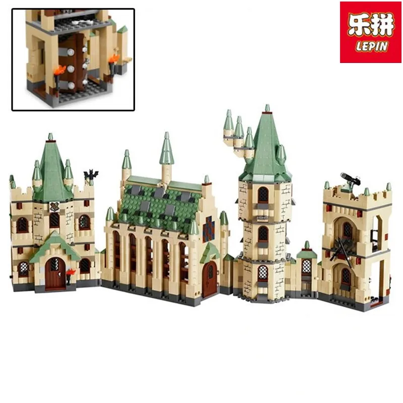 

Lepin 16030 The Hogwarts Castle 1340pcs Creative Movies Building Block Bricks Compatible 4842 Educational Toy for children