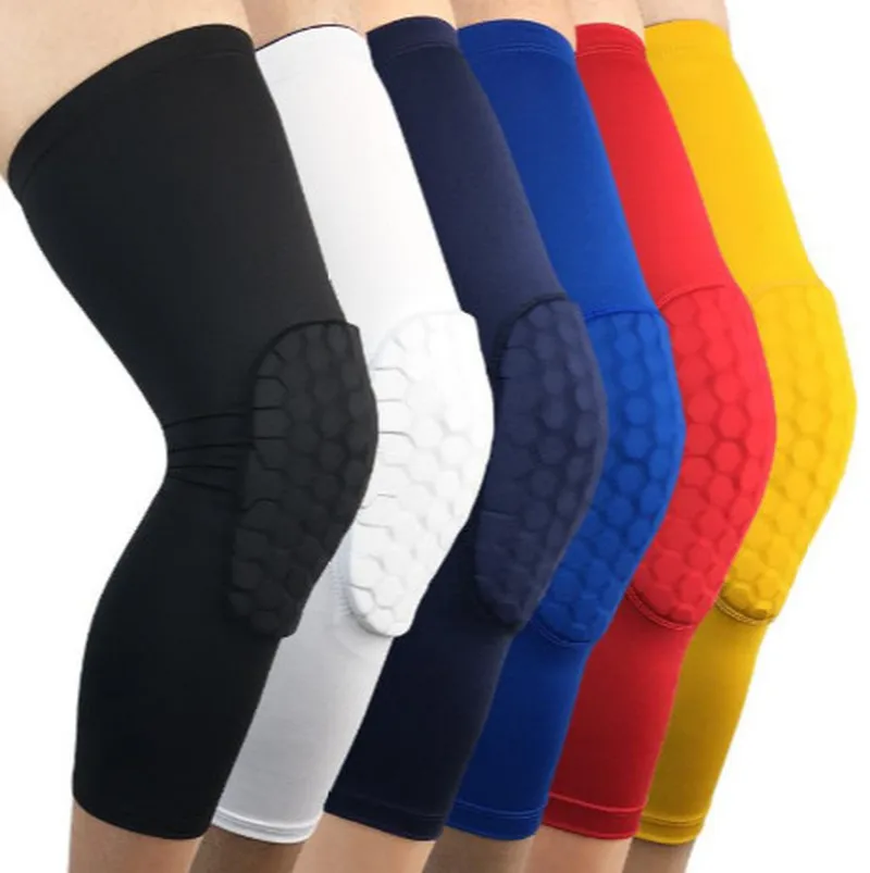 

1PC Breathable Honeycomb Sports Football Knee Pads Basketball Knee Brace Leg Sleeve Calf Compression Knee Support Protection