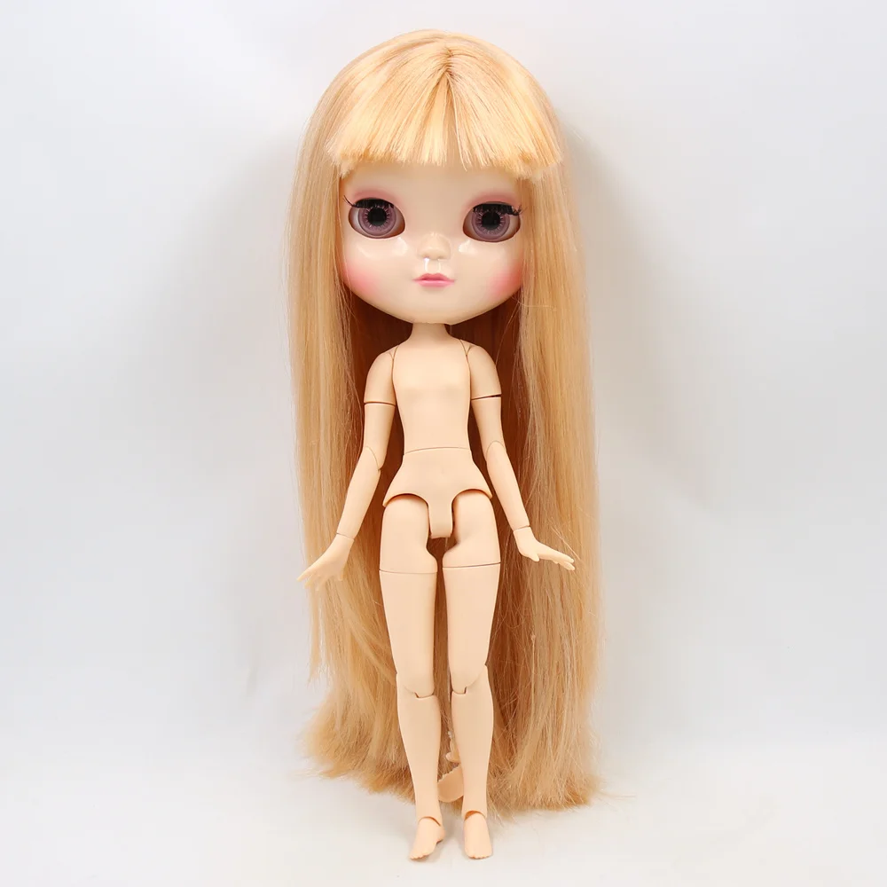 Neo Blythe Doll with Ginger Hair, White Skin, Shiny Cute Face & Jointed Azone Body 5