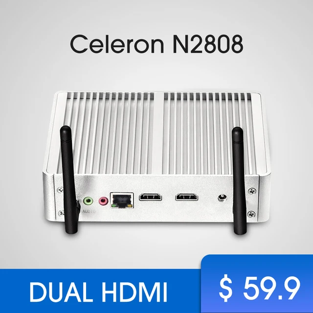 Best Price Cheapest Fanless Mini PC Windows tv box Celeron N2808 Dual HDMI Windows 7 Mini Computer WIFI USB mimipc office software Best Price Cheapest Fanless Mini PC Windows tv box Celeron N2808 Dual HDMI Windows 7 Mini Computer WIFI USB mimipc office software
