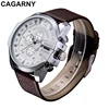 Luxury Brand Cagarny Mens Quartz Watches Men Military Wristwatch Leather Watchband Watch Date Clock Man Relojes Hombre D6839 New ► Photo 2/6