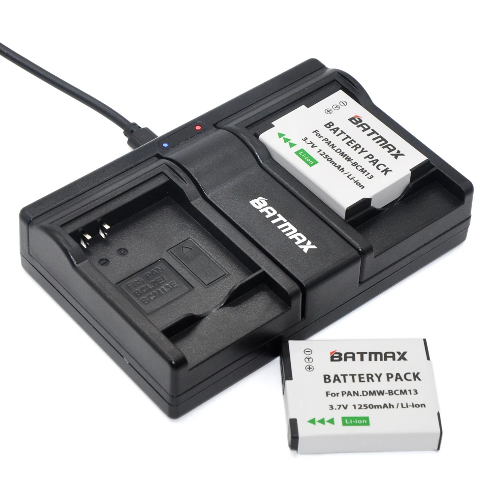 USB Dual Charger&2X DMW BCM13E DMW BCM13 BCM13 Battery for Panasonic