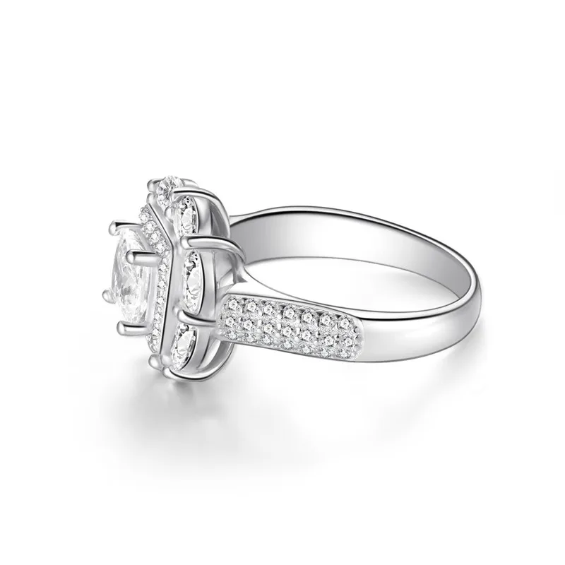 Luxury Exaggerated Female Ring Large Cubic Zirconia Rings Water Drop Square 925 Sterling Silver Jewelry For Women Wedding JZ204 (4)