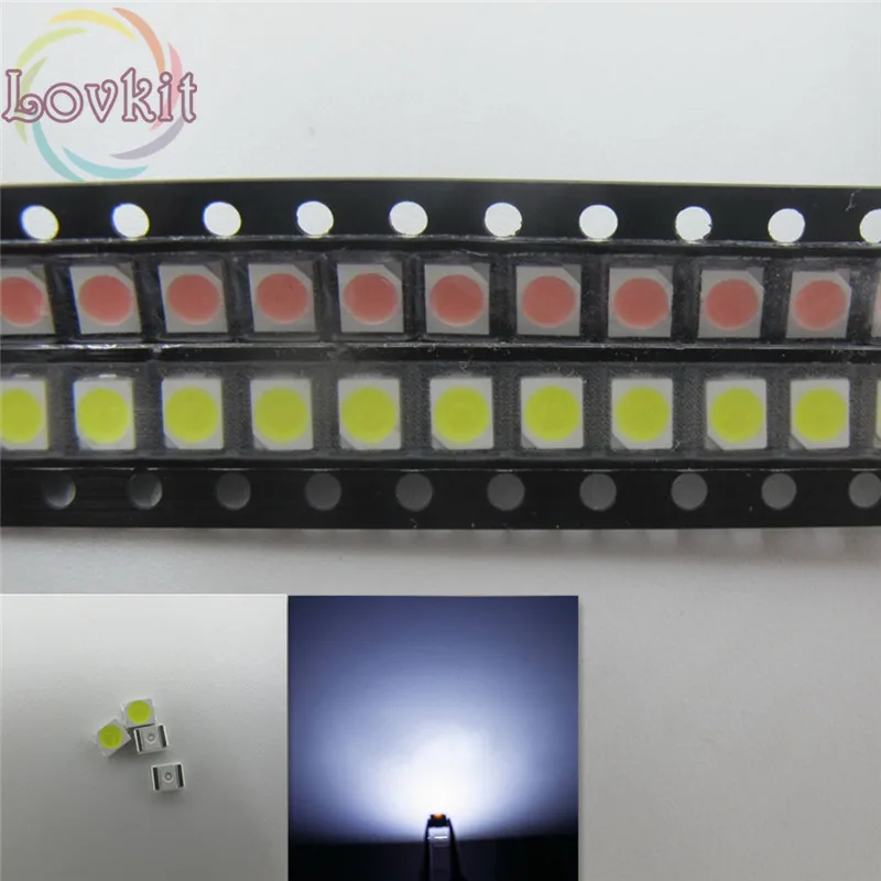 5000 шт. 1210 3528 SMD светодиодные Белые светоизлучающие диоды 3 0 2 в высокое качество