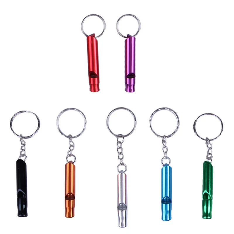 

Mini Adults Children Elderly Portable Whistle Aluminum Alloy Loud Sound Keychain Outdoor Survival Emergency Self Defense Kits