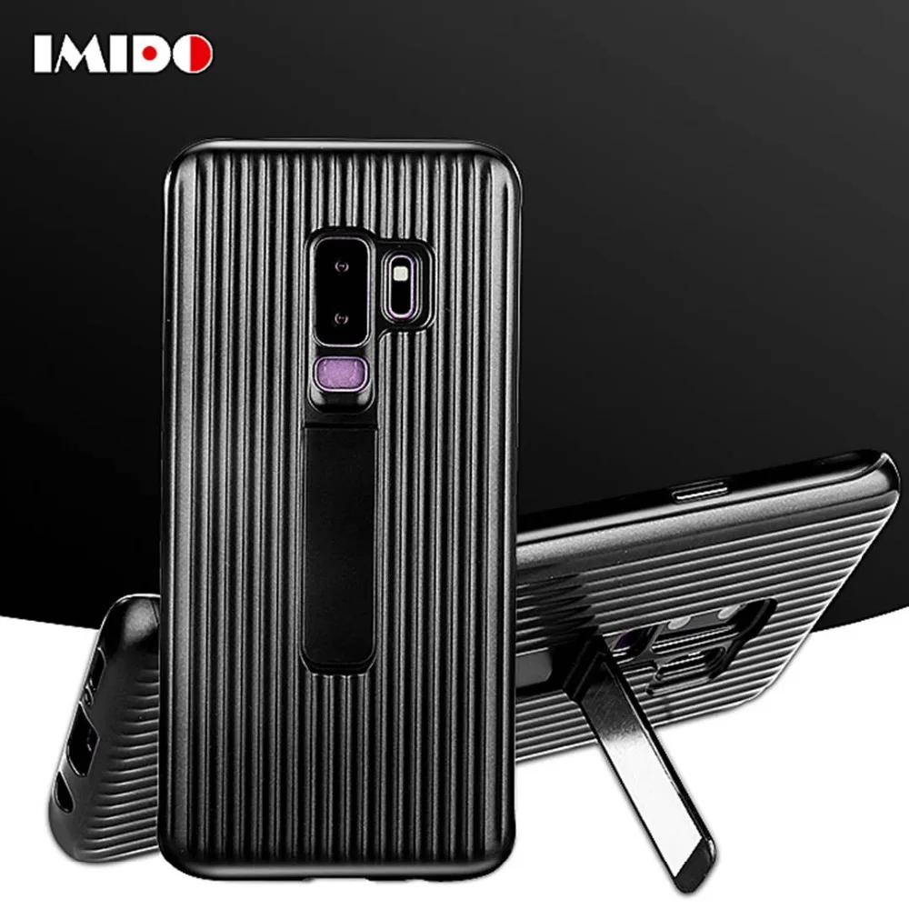 IMIDO модный багажный чехол-подставка для телефона samsung Galaxy S9 S8 Plus Note8 Чехол Мягкий