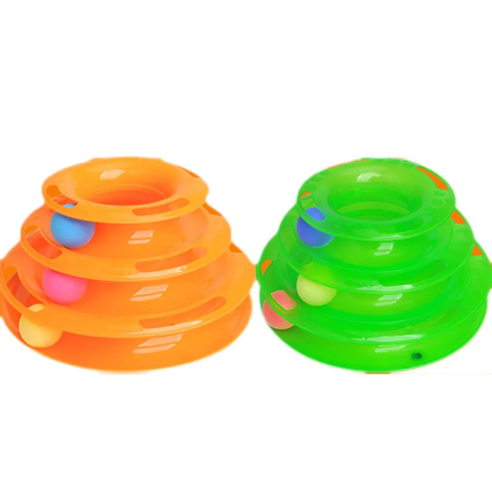 Three-layer cat carousel cat, toy, three-story tower track cat carousel