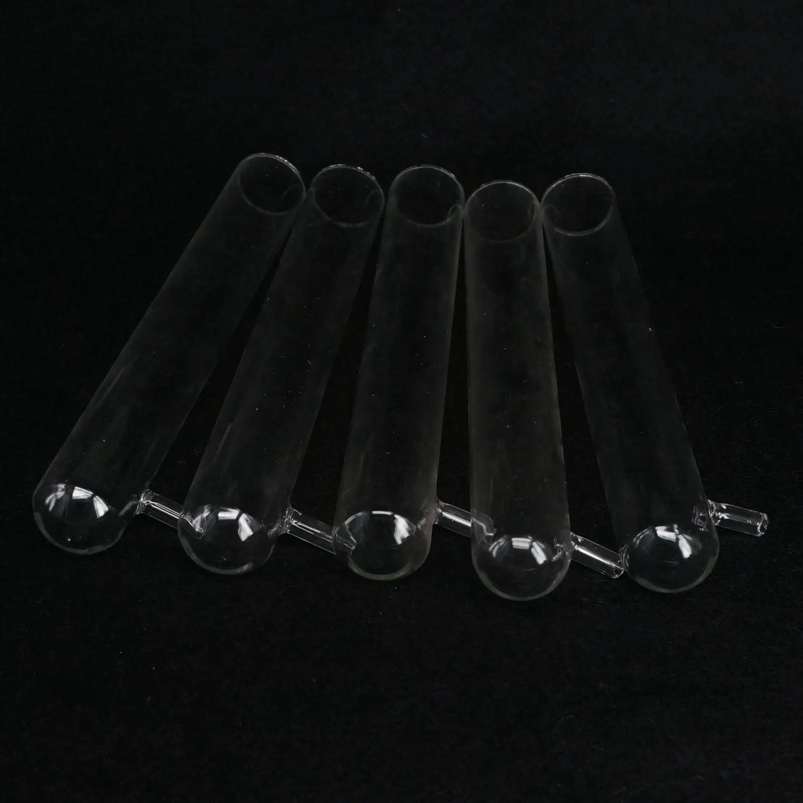 5PCS 30x200mm Glass Test Filter Tube with Vacuum Bottom Side Arm Lab Experiment