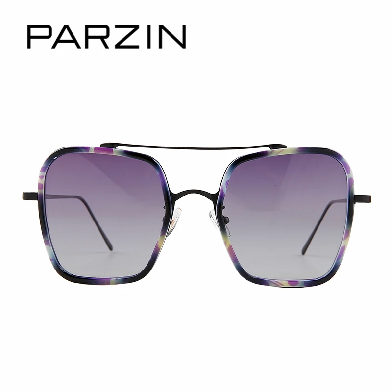 Женские поляризованные солнцезащитные очки PARZIN, Large Square TR90 Frame Ретро женские очки для вождения UV400