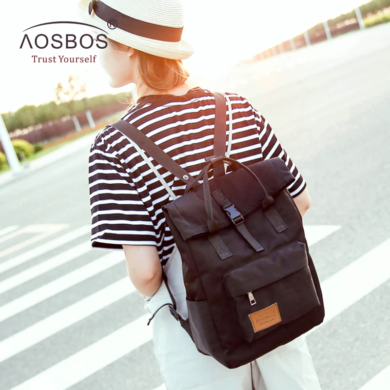 Aosbos Fashion Female Candy Color Nylon Backpacks Preppy Style Aosbos Fashion Female Candy Color Nylon Backpacks Preppy Style Zipper Book Bags For S Durable Rucksacks Agers