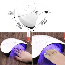 24 Вт Светодиодный УФ-гель для ногтей УФ-лампа светильник для ногтей Все Гель-лак Сушилка для ногтей Маникюрные солнечные маникюрные инструменты для ногтей 12 светильник s