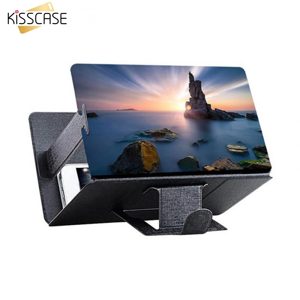 

KISSCASE Zoom Enlarged Screen Phone Holder Screen magnif 3D Movie Amplifier Video Amplifier Eye Treasure For phone holder Stand